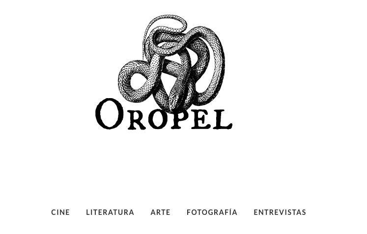 Diseño sitio web, Revista Oropel